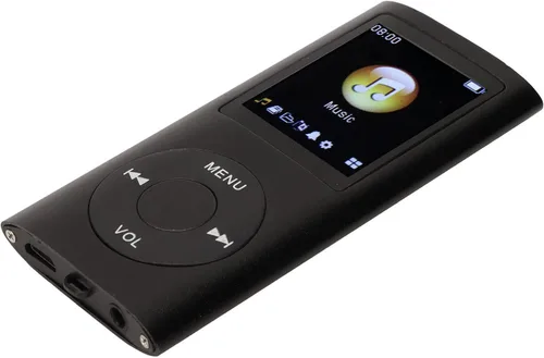 Vista 8 de Reproductor de MP3, elegante reproductor de música portátil sin pérdida con auriculares, compatible con tarjeta de memoria 64G, apagado del sueño