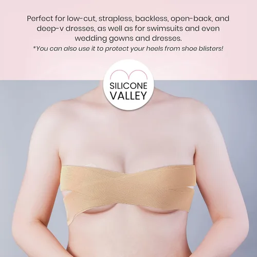Vista 4 de Silicone Valley Breast Tape For Women- Boob Tape For Small & Large Breasts