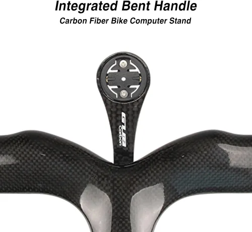 Vista 2 de Manija de montaje para computadora de bicicleta, peso doblado integrado de fibra de carbono para ojo de gato Bryton Series Computer Extend Bracket