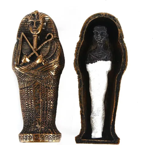 Vista 11 de EASCHEER Estatua de diosa egipcia de gato Bastet Decoración egipcia 1 pieza (10.7 cm Negro)