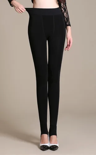 Vista 4 de Ouye - Leggings térmicos de forro polar para mujer