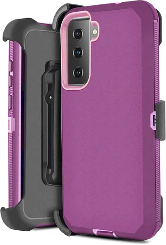 Vista 7 de Funda para Samsung S21 Plus/S30 Plus, funda resistente con soporte integrado y clip giratorio para cinturón para Galaxy S21 Plus 2021