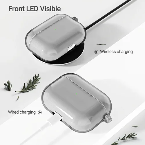 Vista 5 de ULAK Compatible con Airpods Pro Case de 1ª generación, color negro