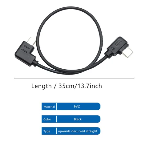 Vista 2 de Cable de control RSS, USB-C a Multi-USB Cable de control multicámara para DJI Ronin-SC para Sony A9, A7, A7S, A7S/A7R II, A7/A7R III 11.8 in (arriba)