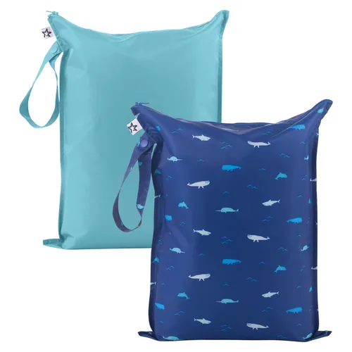 Vista 38 de Tiny Twinkle Bolsas húmedas a prueba de desorden 1 paquete de bolsas húmedas reutilizables impermeables para trajes de baño Ropa de bebé Bolsa