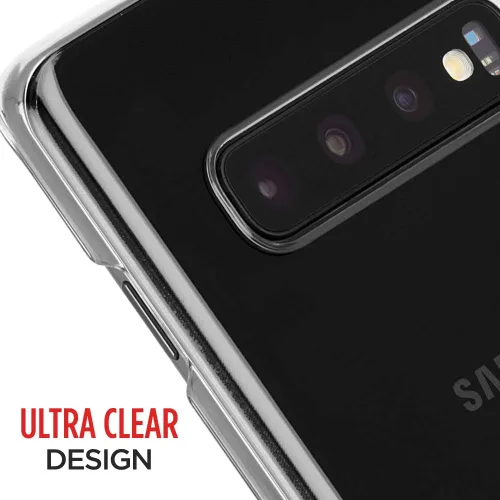 Vista 3 de Case-Mate - Apenas hay - Funda transparente fina para Samsung Galaxy S10+ - Transparente