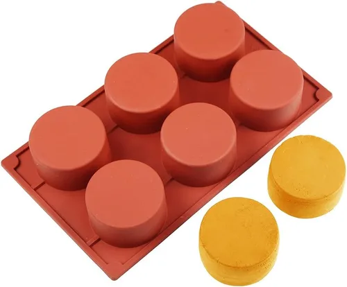 Vista 11 de Molde de silicona con forma de cilindro de 11/8/6 cavidades para hornear, postres, helados, mousse, herramientas de decoración de fondant