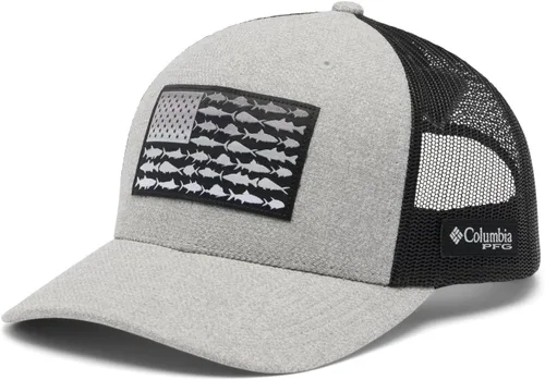 Vista 69 de Columbia Gorra de bola de malla Bandera antigua de malva/blanco/pescado