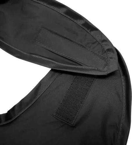 Vista 6 de Betty Dain - Babero para adulto con recogedor de migas, impermeable, color negro Protector de ropa lavable reutilizable mantiene la ropa limpia a
