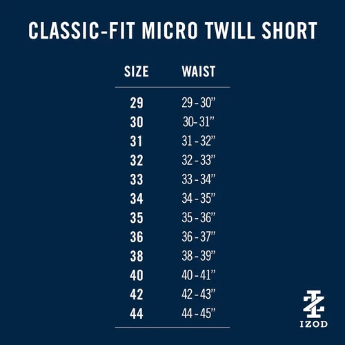 Vista 6 de IZOD Men's 9.5" Micro Twill Flat Front Golf Short