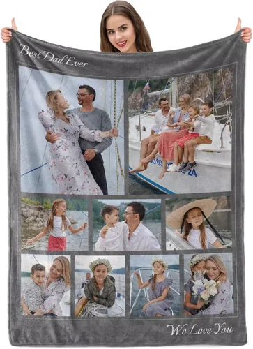 Vista 30 de Manta personalizada con imagen, mantas personalizadas para adultos y niños, manta de fotos personalizable, mantas personalizadas como regalo