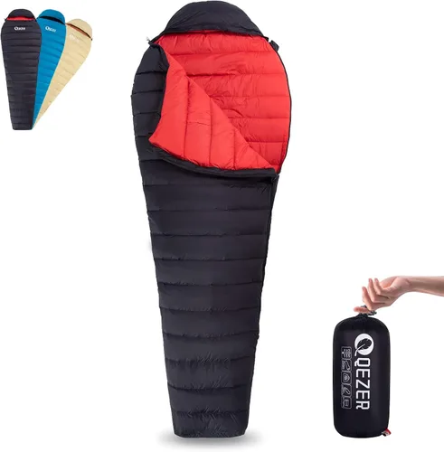 Vista 10 de Ultralight Down Sleeping Bag for Adults with 600 Fill Power, Compact All Seasons Sleeping Bag for Backpacking, Hiking and Camping