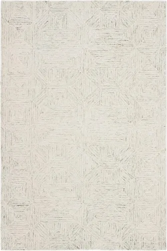 Vista 27 de SAFAVIEH Abstract Collection - Alfombra decorativa, 2 x 3 pies, azul y marfil, lana hecha a mano, ideal para zonas de alto tráfico en entrada, sala
