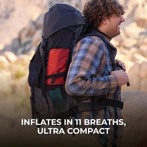Vista 5 de Teton Altos - Colchoneta inflable aislada para dormir, para camping, mochilero, senderismo, económica y duradera