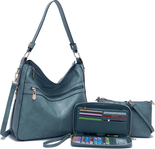 Vista 9 de Bolsos cruzados grandes para mujer, bolso de hombro para mujer, bolso y cartera para mujer, bolsos Hobo