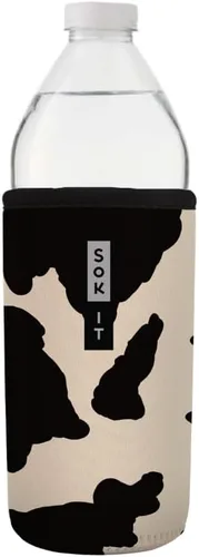 Vista 178 de Sok It BotlSok Funda para botella de agua con cubierta de neopreno aislante (Floral abstracto, se ajusta a CamelBak o Nalgene de 12 onzas)