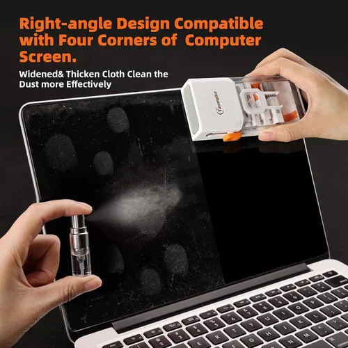 Vista 3 de Kit de limpieza de teclado para laptop, kit de limpieza de teclado todo en uno, herramienta de limpieza de laptop para MacBook iPad iPhone