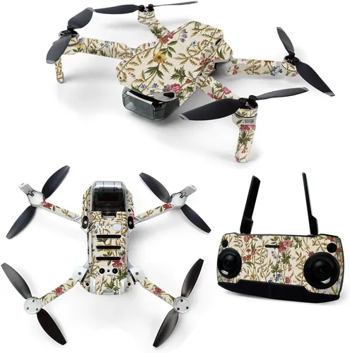 Vista 8 de MightySkins Skin para DJI Mavic Mini Drone Quadcopter portátil – Flor de almendra Funda protectora de vinilo duradera y única Fácil de aplicar