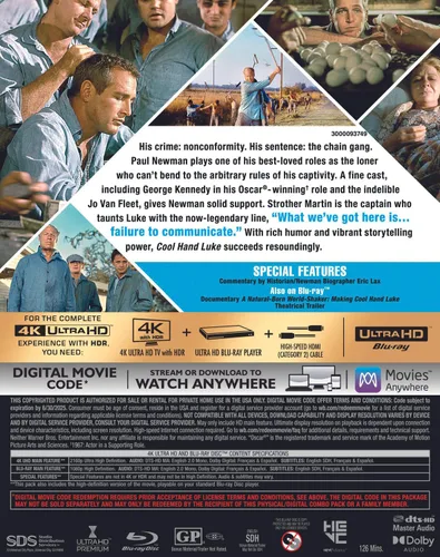 Vista 3 de Cool Hand Luke 4K Ultra HD Digital 4K UHD