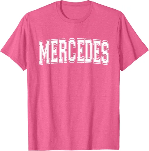 Vista 27 de MERCEDES TX TEXAS USA - Camiseta deportiva vintage estilo Varsity, Negro, S