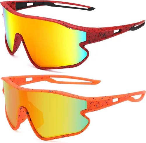 Vista 8 de Gafas de sol de béisbol para niños, gafas de sol de béisbol juveniles para niños y niñas, pantallas deportivas de sóftbol de 6 a 14 años