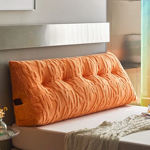 Vista 8 de Almohada triangular para cabecero grande para cama de lectura, respaldo de cuña para cabecero, cojín de apoyo para sofá cama con funda extraíble