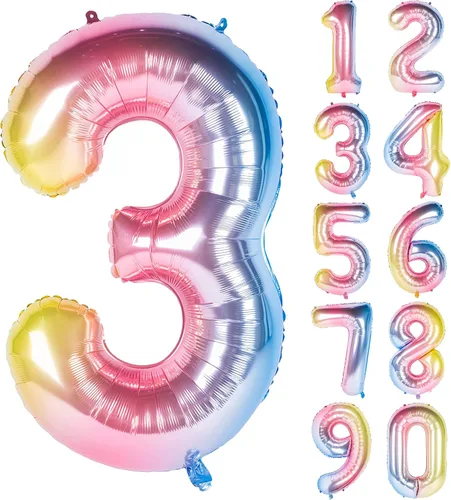 Vista 18 de Globos de 40 pulgadas para inflar con helio, de película de aluminio, para fiestas, cierre manual (púrpura 0)