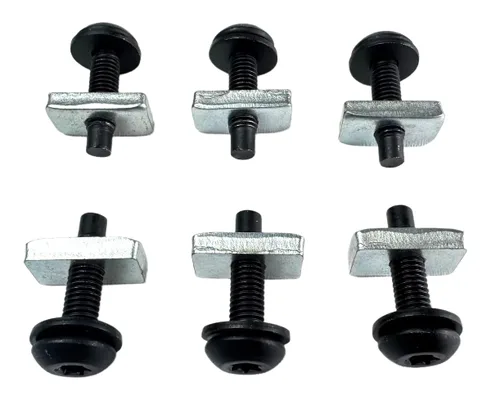 Vista 2 de Kit de tornillos/pernos y tuercas Torx de tapa dura/6 pernos Torx y 6 tuercas/Compatible con Jeep Wrangler TJ 1997-2006