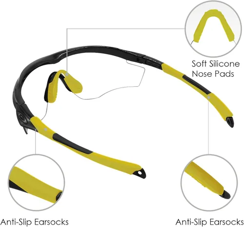 Vista 5 de BLAZERBUCK Kits de calcetines de repuesto para gafas de sol Oakley M2 Frame XL