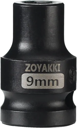 Vista 35 de Juego de llaves de impacto de 6 puntas de 1/2 pulgada - 1-1/2" (SAE), CR-MO, llave de eje de 1/2 pulgada de 6 puntas para fácil remoción de tuercas