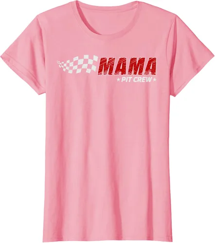 Vista 15 de Mama Pit Crew Race Car Birthday Family Matching Pit Crew Camiseta