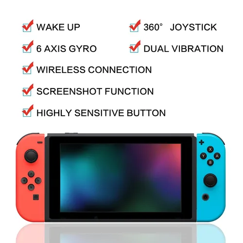 Vista 4 de ZHCWM Joy Con Controller Compatible with Nintendo SwitchLiteOLED,Replacement for Nintendo Switch Controller