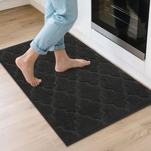 Vista 50 de COSY HOMEER Alfombras suaves de cocina [2 piezas] para el frente del fregadero súper absorbentes, tapetes y tapetes de cocina de 20 x 30 pulgadas/20