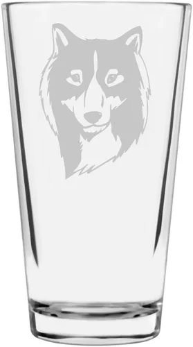 Vista 290 de Podenco Canario - Vaso de pinta de 16 onzas con temática de perro personalizado