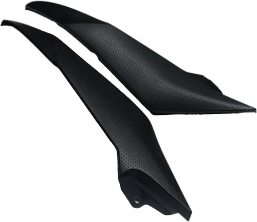 Vista 4 de Panel de carenado lateral del tanque cubierta del tanque de gas para Yamaha YZF-R6 2008-2015, plástico negro