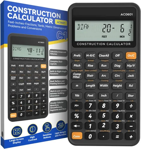 Vista 9 de ROATEE Funda protectora y bloc de notas para calculadora de construcción