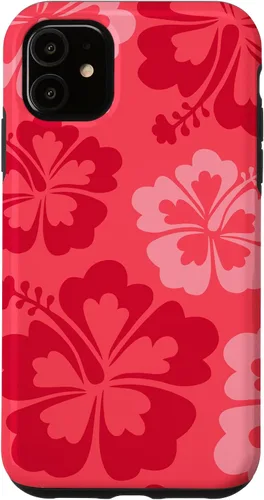Vista 8 de Hibiscus Flower Beach Hawaiian Exotic Floral Surf Cranberry Case for iPhone 17