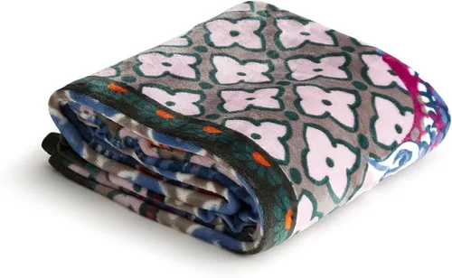 Vista 68 de Vera Bradley Manta de forro polar para mujer, manta de felpa suave para sofá, dormitorio y decoración del hogar