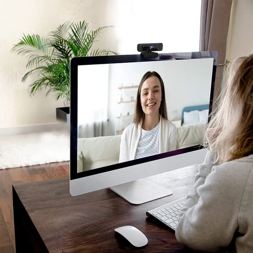 Vista 8 de j5create Cámara web de transmisión USB - 1080P HD con rotación de 360°, micrófono de alta fidelidad, Plug and Play para PC/Mac/computadora