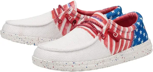 Vista 2 de Hey Dude - Mocasines Wendy de lana con cordones, para mujer, cómodos y ligeros