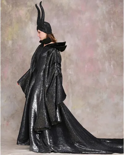 Vista 5 de CosplayDiy Disfraz de villana malvada para mujer, disfraz de reina de bruja
