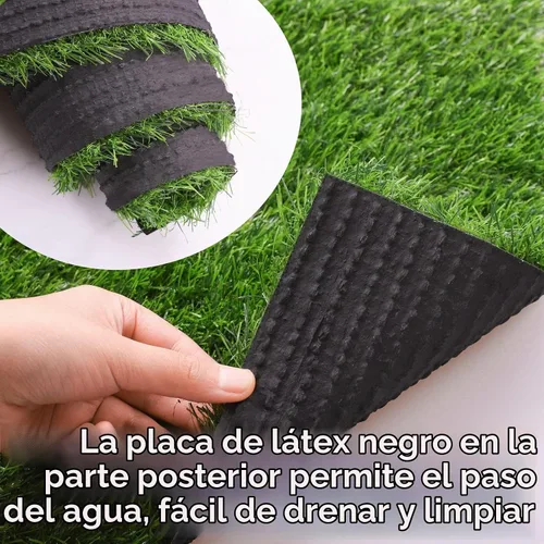 Vista 4 de Aneco Camino de mesa de césped artificial, rollo de alfombra de césped sintético de 12 x 36 pulgadas, decoración de mesa de césped para primavera