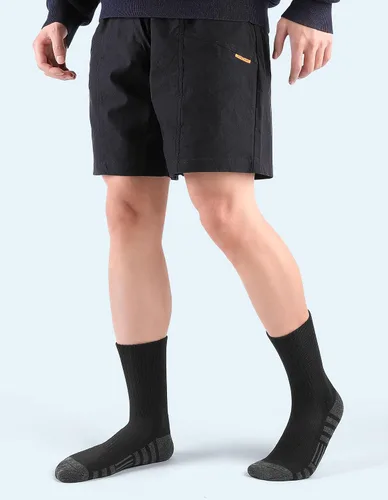 Vista 8 de Airacker Calcetines atléticos para correr y correr para hombre y mujer Negro