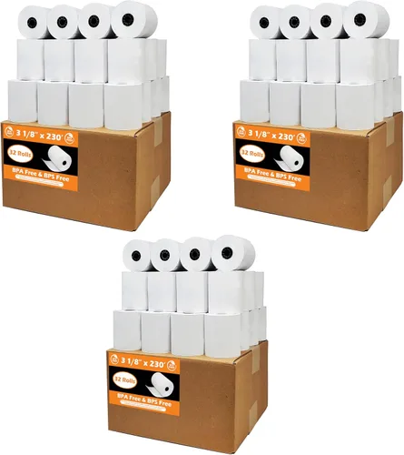 Vista 15 de (10 Rolls) 3 1/8 x 230 thermal paper square POS cash register thermal receipt paper rolls bpa free BuyRegisterRolls