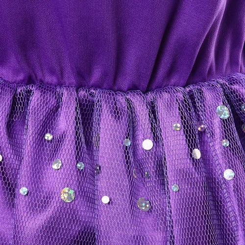 Vista 5 de SAYOO Disfraz de princesa Rapunzel para niñas pequeñas