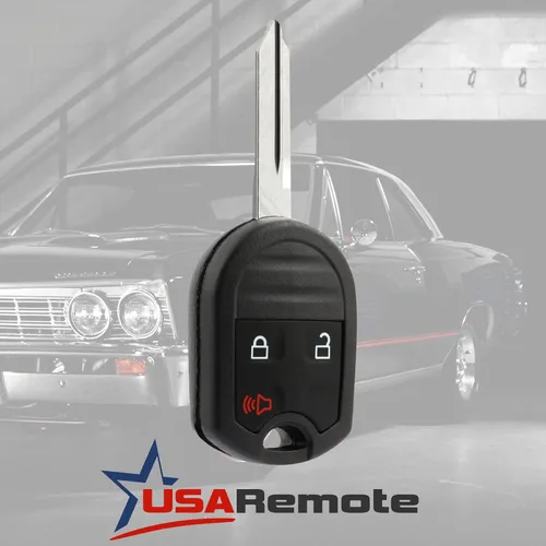 Vista 2 de Llavero remoto de entrada sin llave para llave de coche compatible con Ford, Lincoln, Mercury, Mazda (CWTWB1U793 3 botones) - Programación