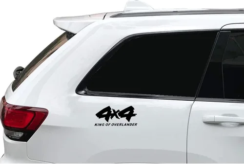 Vista 4 de Calcomanías adhesivas 4X4 para todoterreno, diseño gráfico en vinilo para cama y lateral de camioneta, accesorios universales