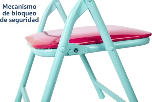 Vista 5 de Jakks Pacific Minnie Jr - Juego de mesa de actividades con una silla, verde azulado y rojo