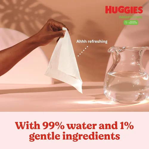 Vista 4 de Huggies Toallitas para bebé Natural Care - Sin perfume - 16