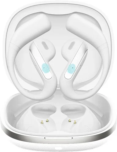 Vista 11 de Piluyaa Auriculares Bluetooth 5.3 de oreja abierta, auriculares inalámbricos deportivos con micrófono integrado con ganchos para los oídos